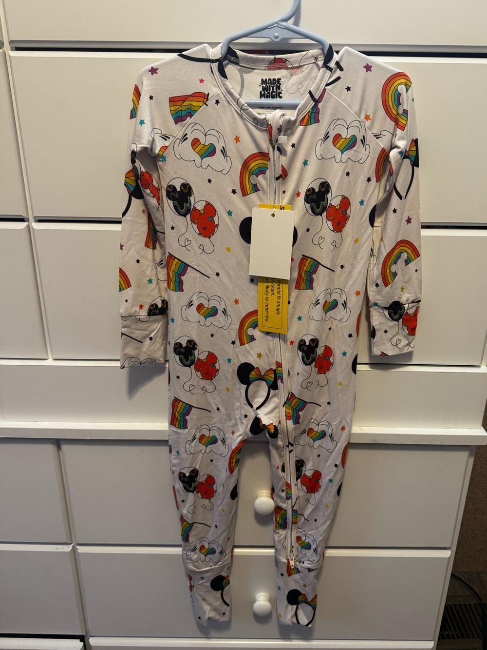 NWT Bamboo Mickey Mouse LS Zippy